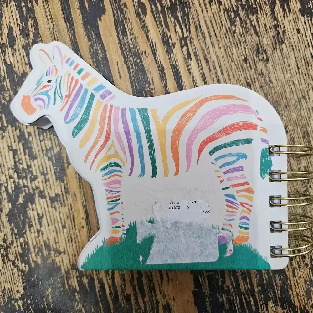 Molly &‎ Rex Zebra Journal Notebook Quirky Lined Spiral